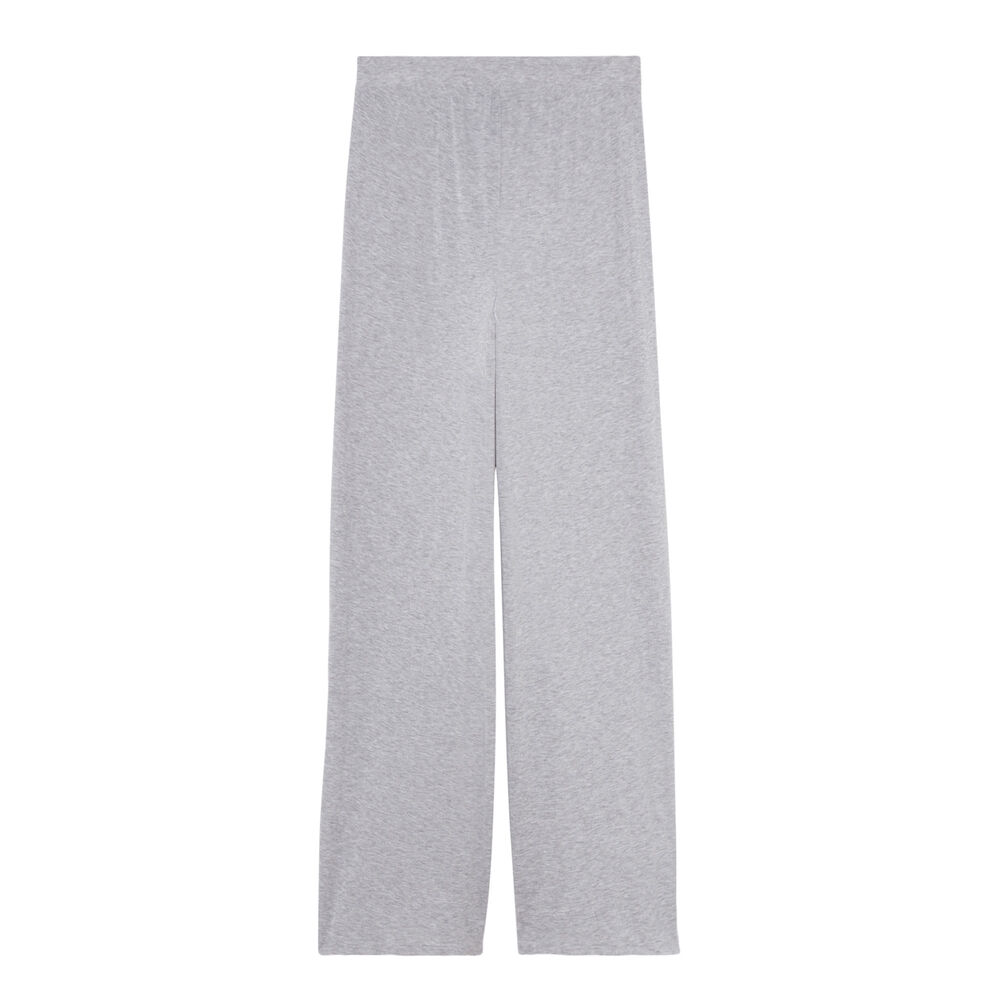 Pantalon large fendu - gris gris.