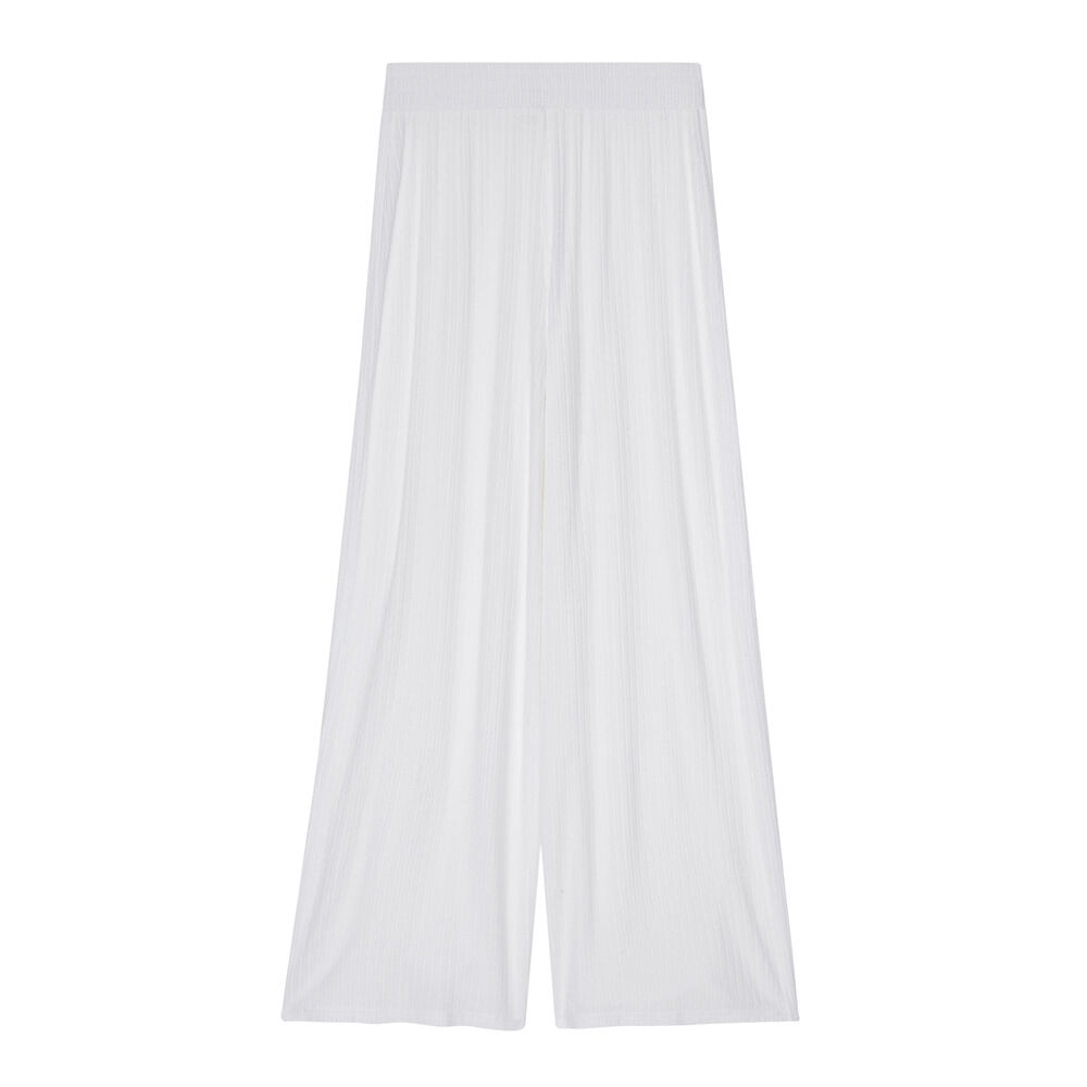Pantalon en maille à taille élastique - écru ecru.