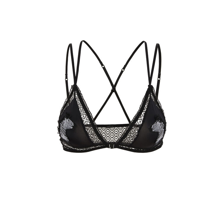 Soutien-gorge triangle noir crazyzebriz Soutien-gorge triangle noir crazyzebriz;