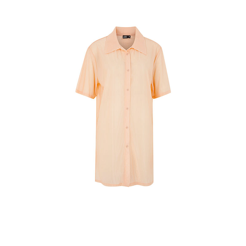 Robe chemise fluide irisée - rose Robe chemise fluide irisée - rose;