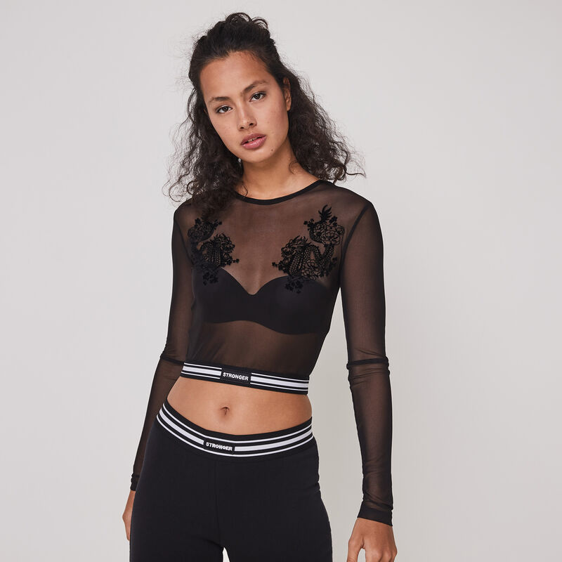 Legging en jersey dragoniz noir.