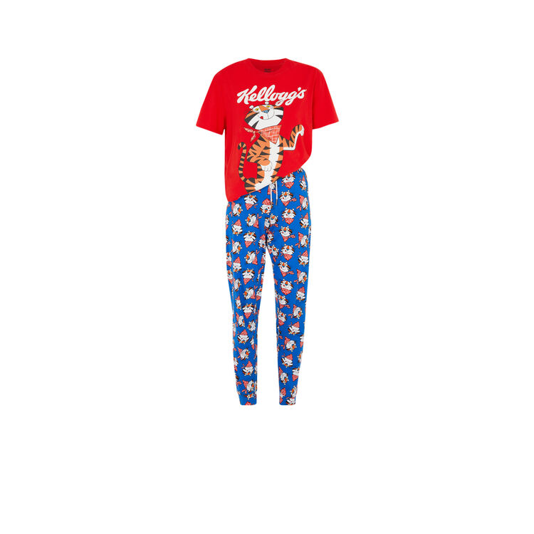 Set 2 pièces pyjama licence kellogg's tonyiz rouge.