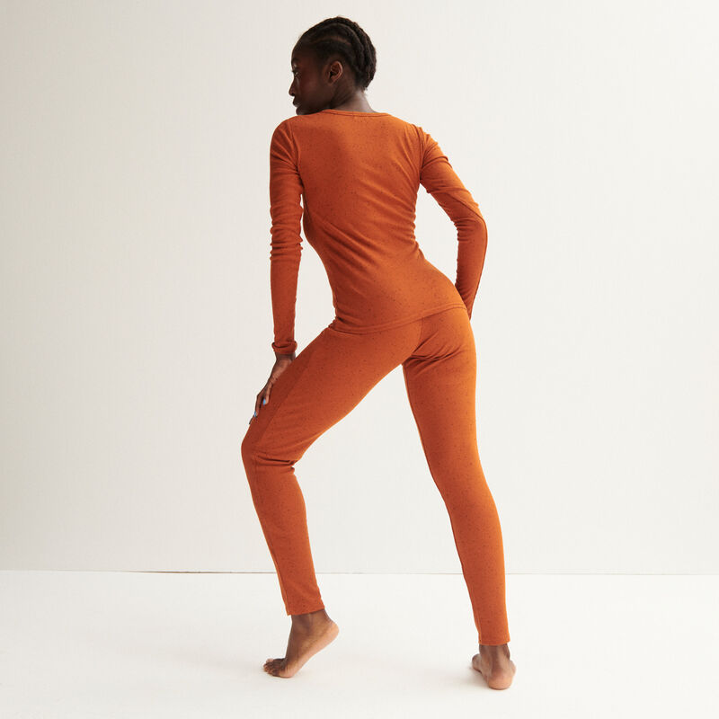 legging côtelé tacheté - camel legging côtelé tacheté - camel;