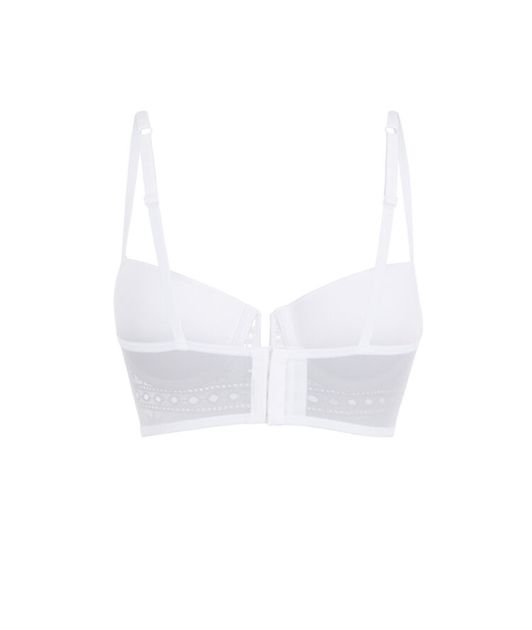 Soutien-gorge bustier push blanc tocrobrodiz blanc.