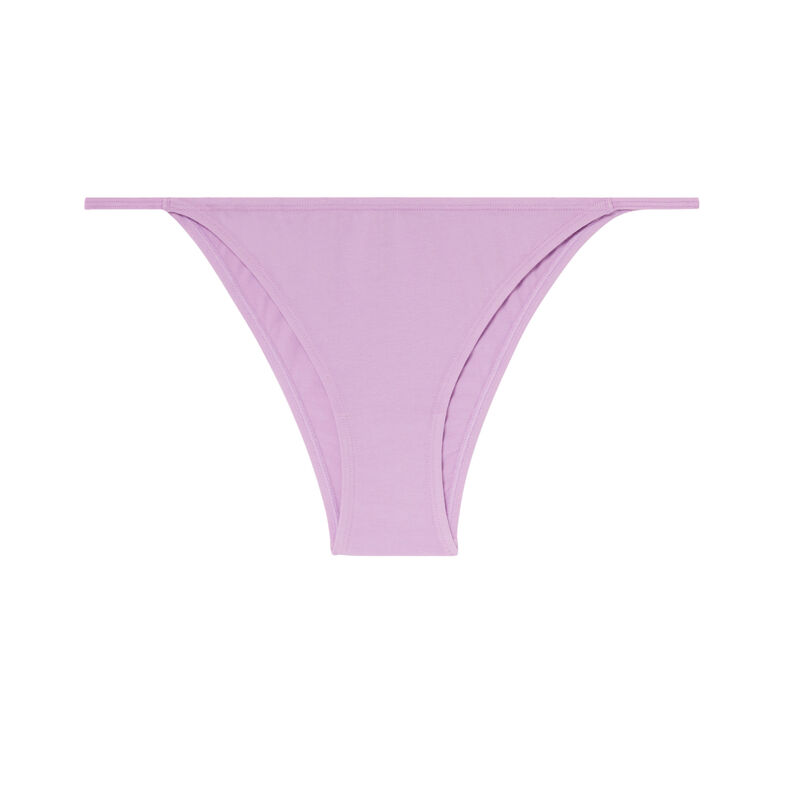 tanga en coton biologique - violet tanga en coton biologique - violet;