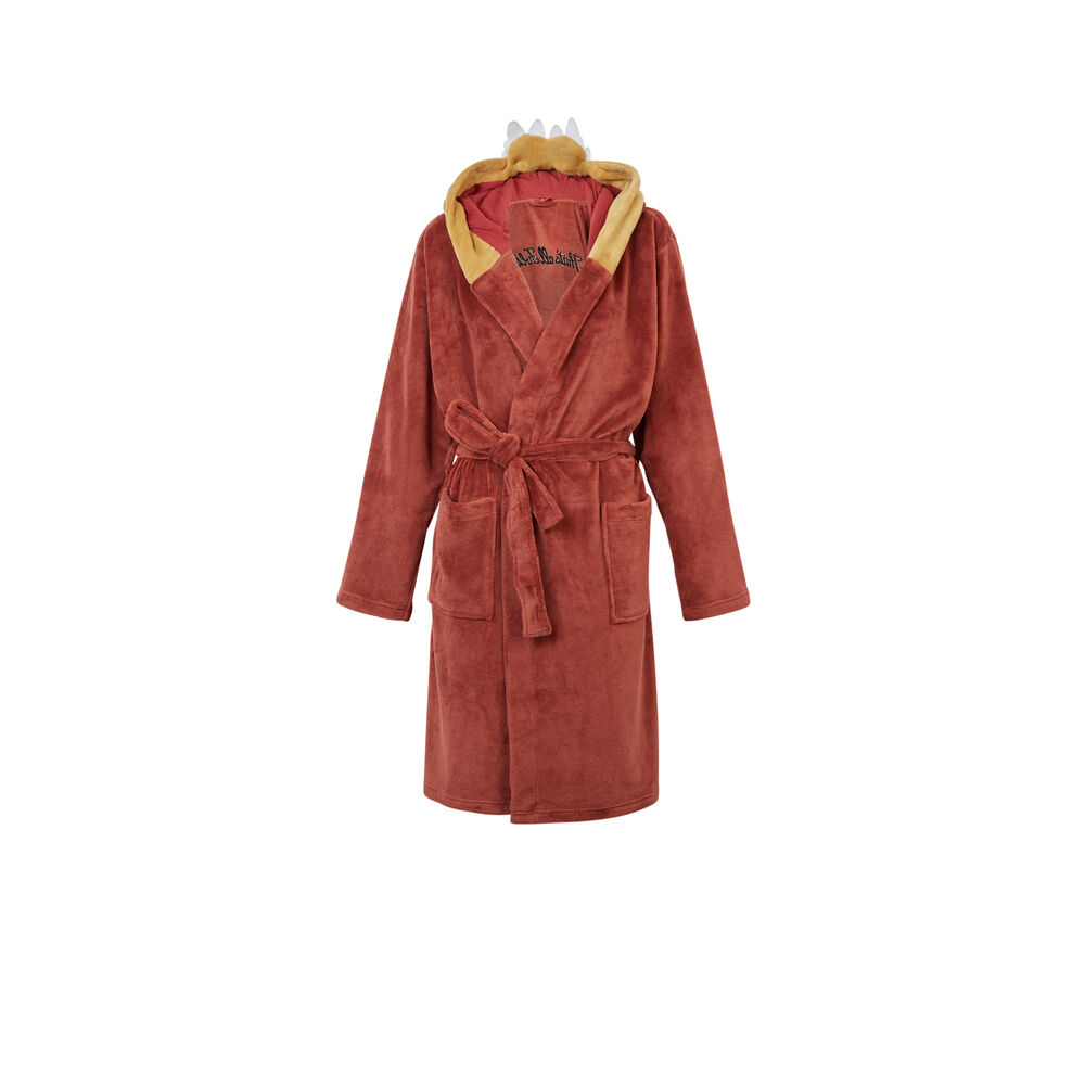 Peignoir looney toons taz - marron marron.