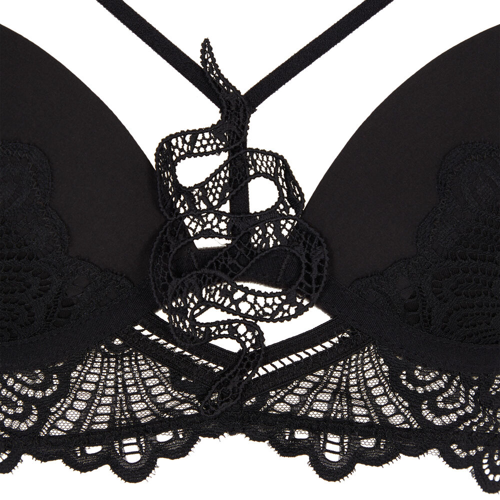 Soutien-gorge push-up tatoo serpent - noir noir.