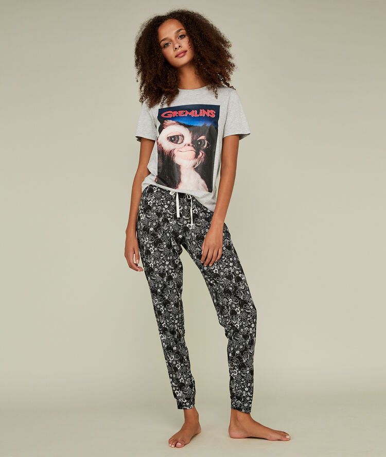 Pantalon noir squeflowiz black.