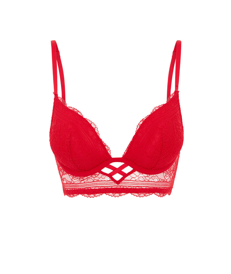Soutien-gorge v push dentelle everydayiz rouge.