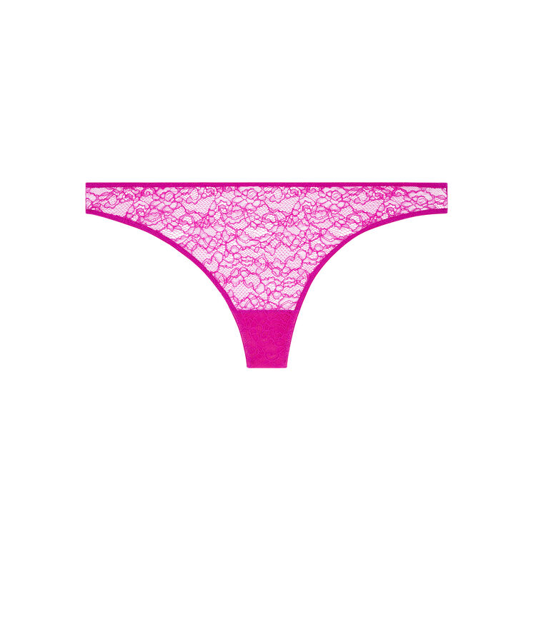 Tanga en dentelle everydayiz fuschia.