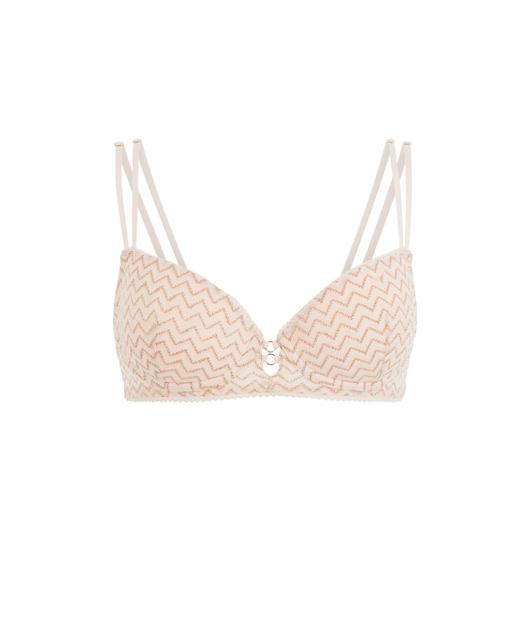 Soutien-gorge ampli rose poudré lurexiz rose.