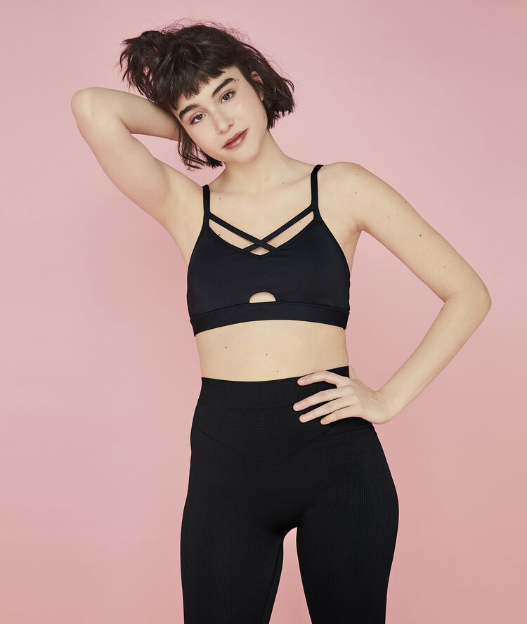 Brassière noire boxfightiz black.