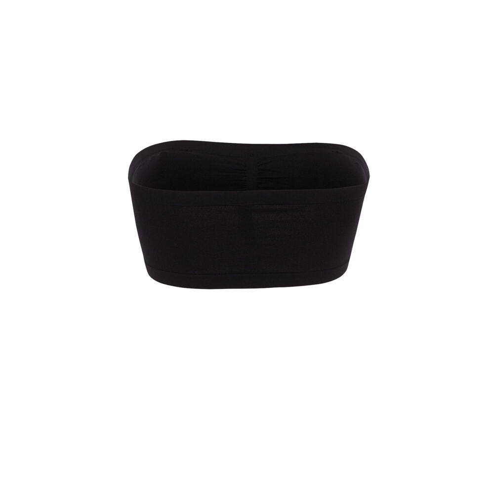 Bandeau froncé élastiqué - noir noir.