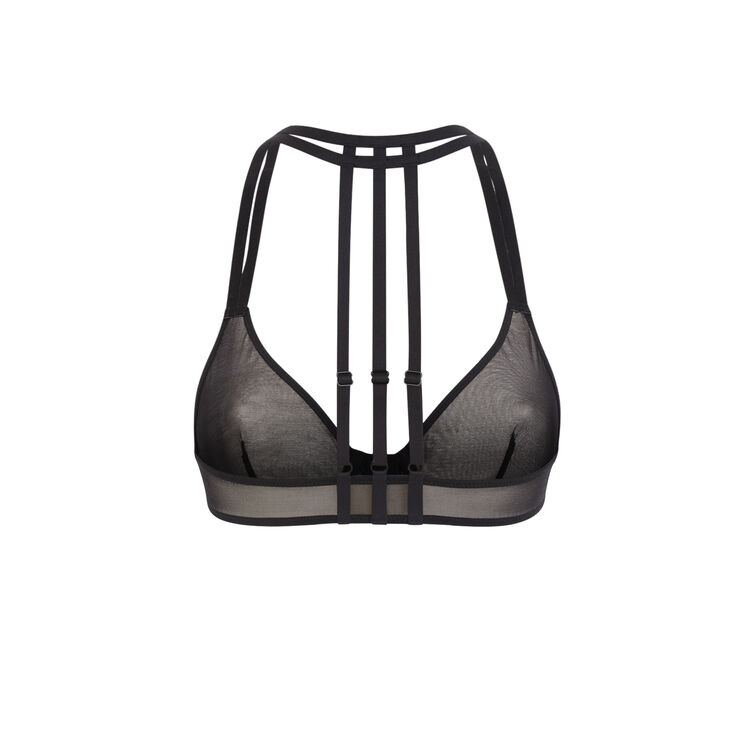 Soutien-gorge corbeille noir transparentiz Soutien-gorge corbeille noir transparentiz;
