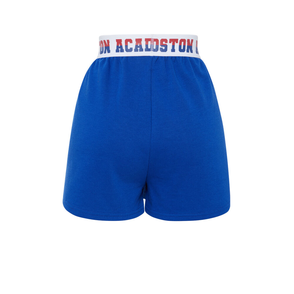 Short taille élastique - bleu bleu.