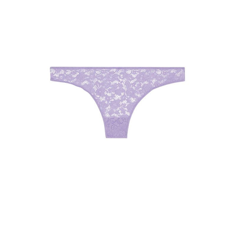 tanga en dentelle fleurie- lilas tanga en dentelle fleurie- lilas;