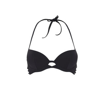 Haut de maillot de bain push noir gabiz black.