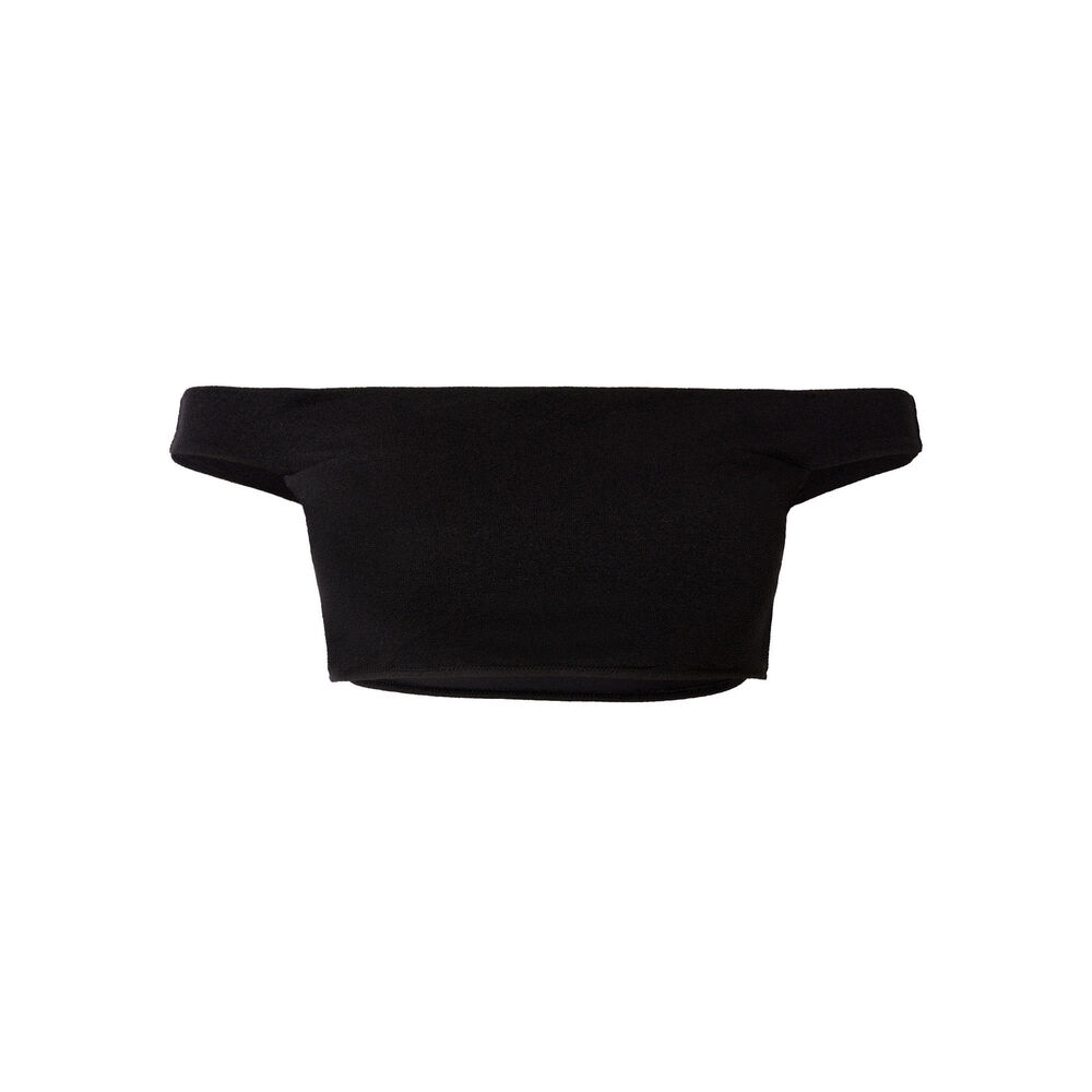 Haut de maillot brassière épaule dénudée - noir noir.