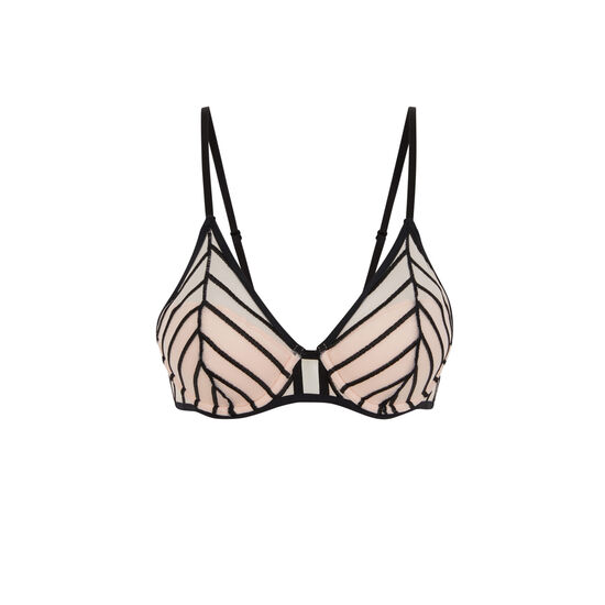 Soutien-gorge ampli rose pâle brodiz Soutien-gorge ampli rose pâle brodiz;
