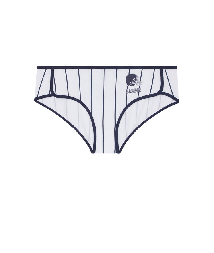 Shorty a rayures pinkplastiz blanc.