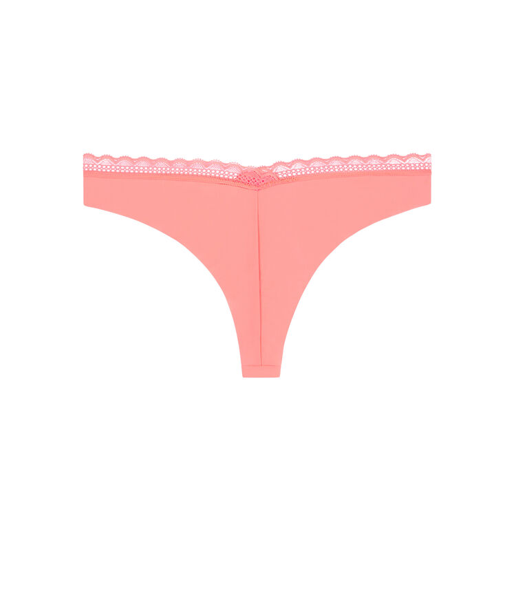 Tanga uni en micro - corail corail.