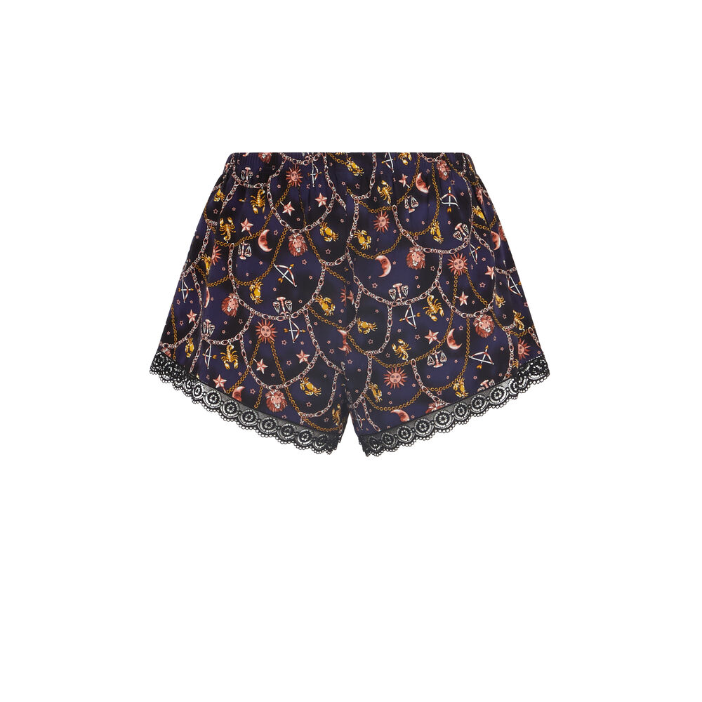Short imprimé astro - noir noir.