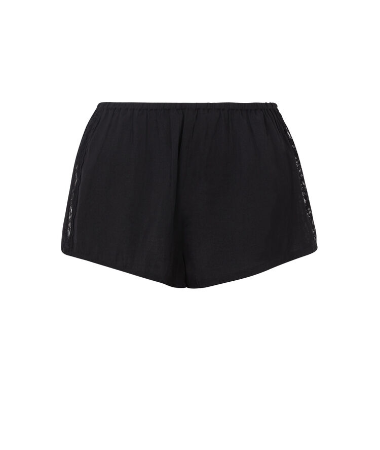 Short satin dentelle cote newjimacquiz noir.