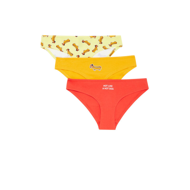 Lot de culottes en coton - orange Lot de culottes en coton - orange;