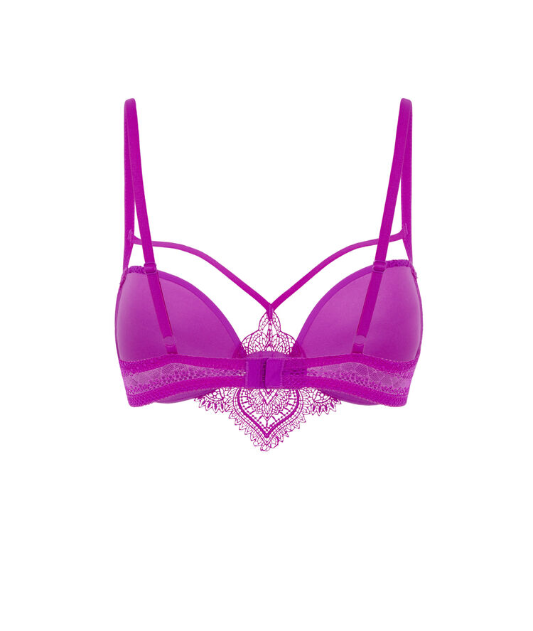 Soutien-gorge push-up bi-matière - fuchsia fuchsia.