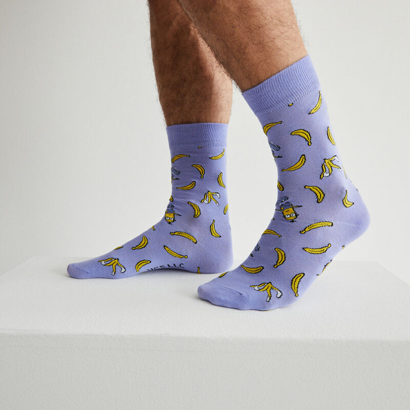 chaussettes Les Minions et bananes - bleu chaussettes Les Minions et bananes - bleu;
