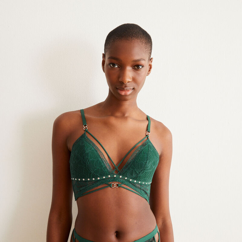 soutien-gorge sans armature avec liens - vert soutien-gorge sans armature avec liens - vert;