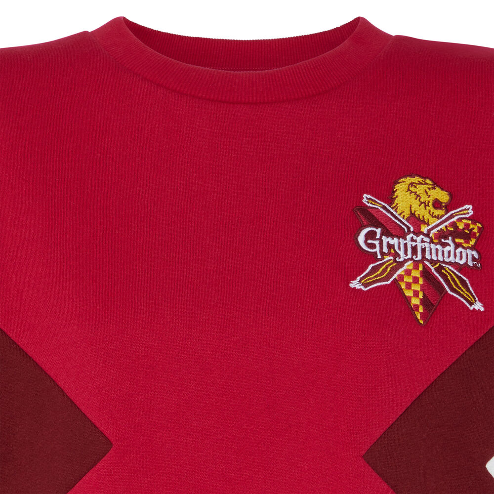 Sweat à emblème gryffondor - bordeaux bordeaux.