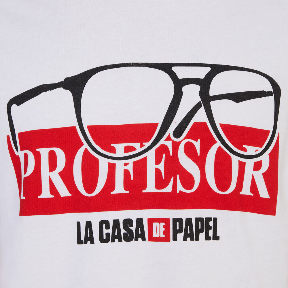 T-shirt casa de papel - blanc blanc.
