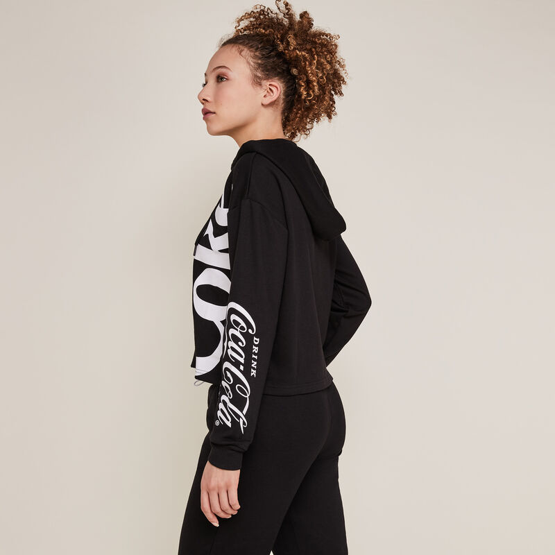 Sweat à zip coca-cola - noir Sweat à zip coca-cola - noir;