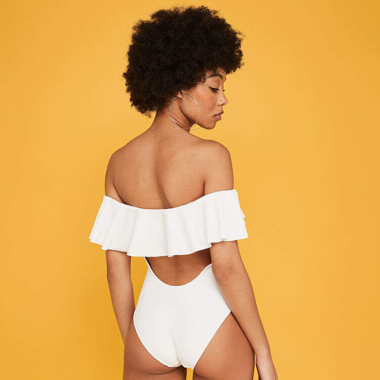 Maillot de bain une pièce blanc bardoiz white.
