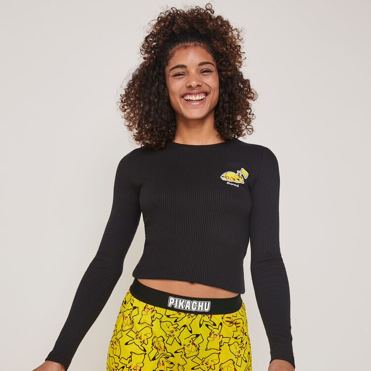 Pantalon en jersey print pikachu pikaballiz Pantalon en jersey print pikachu pikaballiz;
