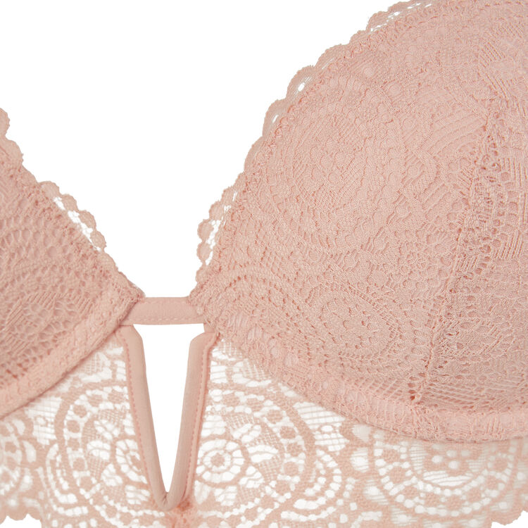 Soutien-gorge ultra push rose poudré milianiz pink.