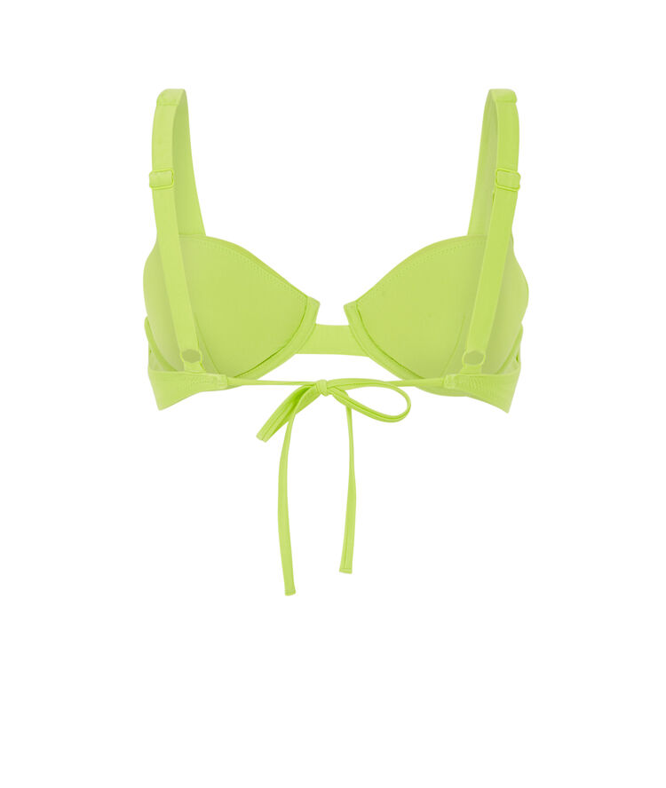 Haut de maillot de bain corbeille - vert vert.