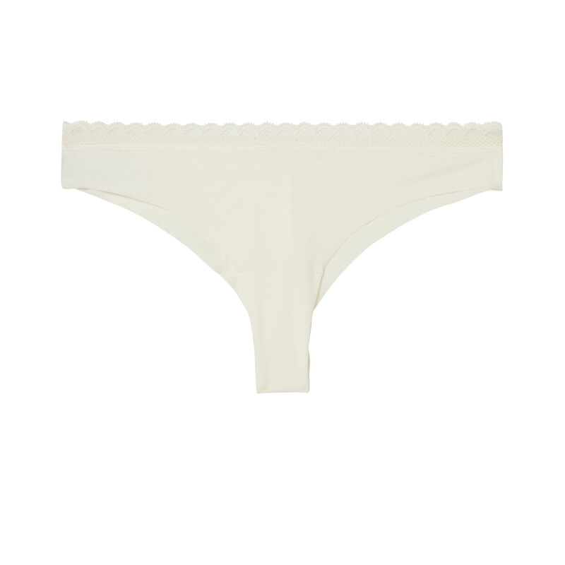 tanga en microfibre uni - crème tanga en microfibre uni - crème;