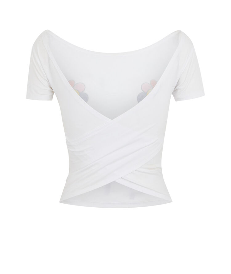Top ouvert au dos - blanc blanc.