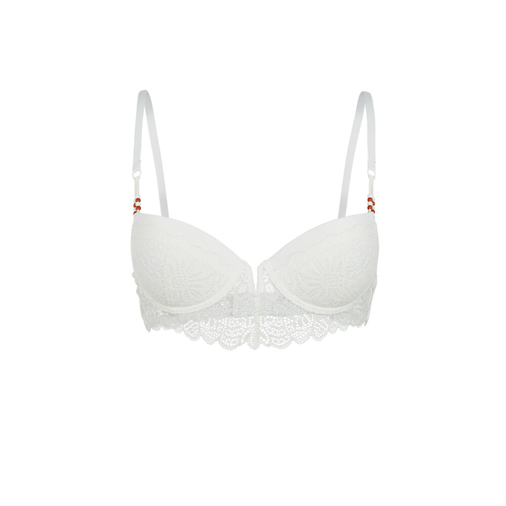 Soutien-gorge push-up - blanc blanc.