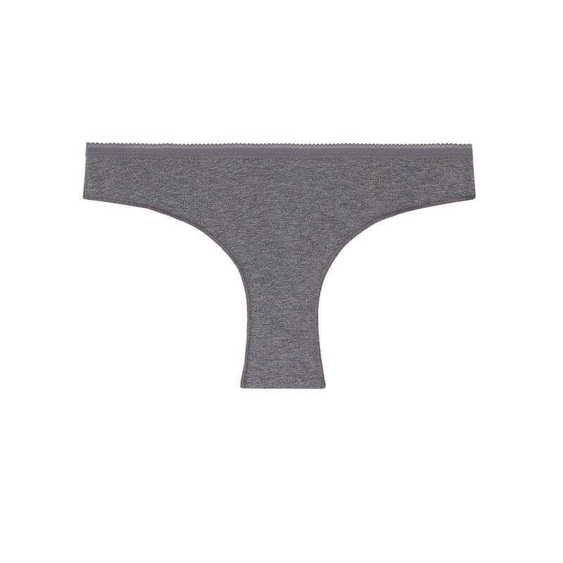 culotte en coton uni - gris culotte en coton uni - gris;