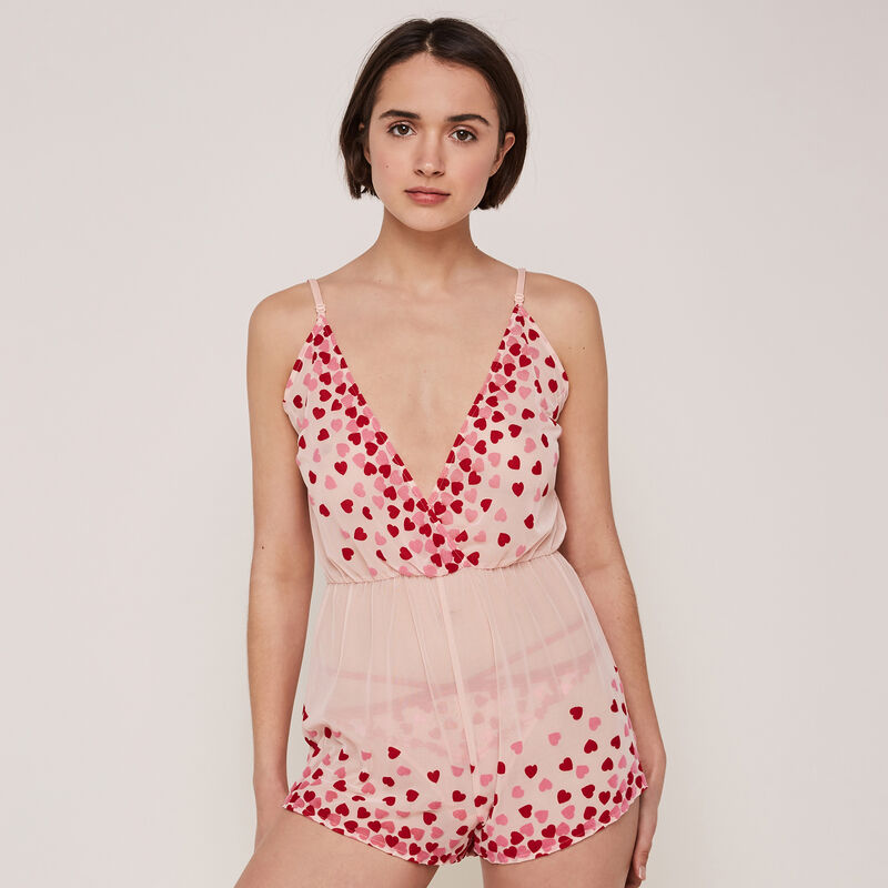 Combishort tulle motif coeurs bubbliz Combishort tulle motif coeurs bubbliz;