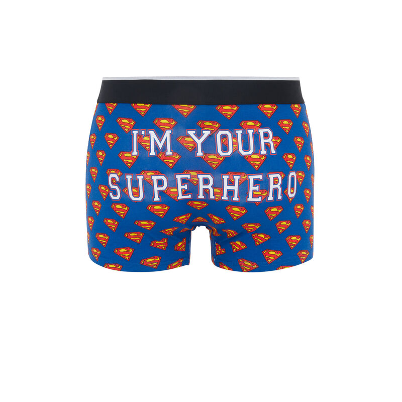 Boxer en coton licence superman hellomiz bleu.