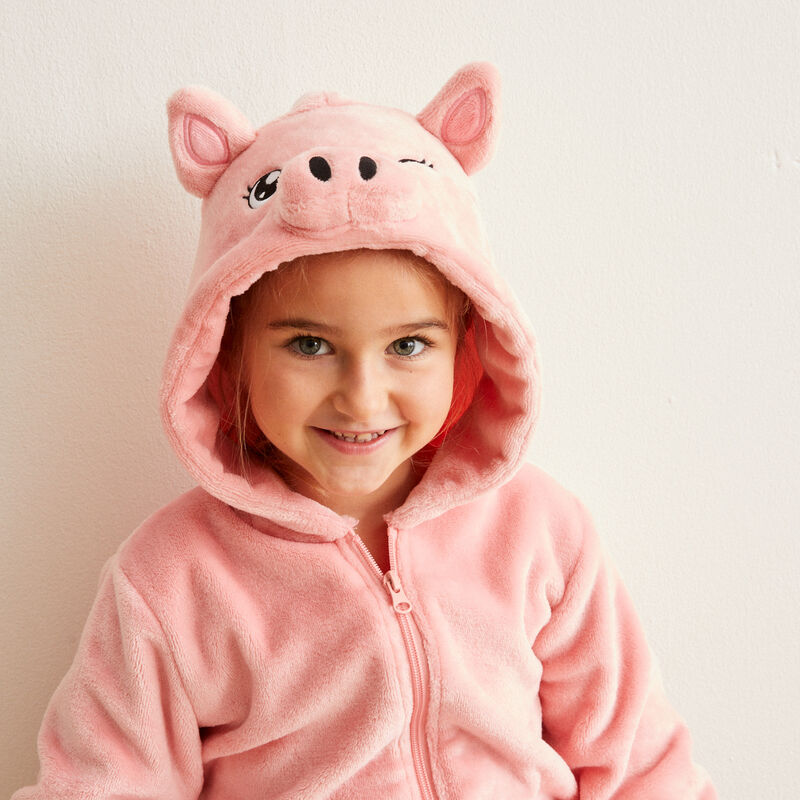 combinaison polaire kid cochon - rose combinaison polaire kid cochon - rose;
