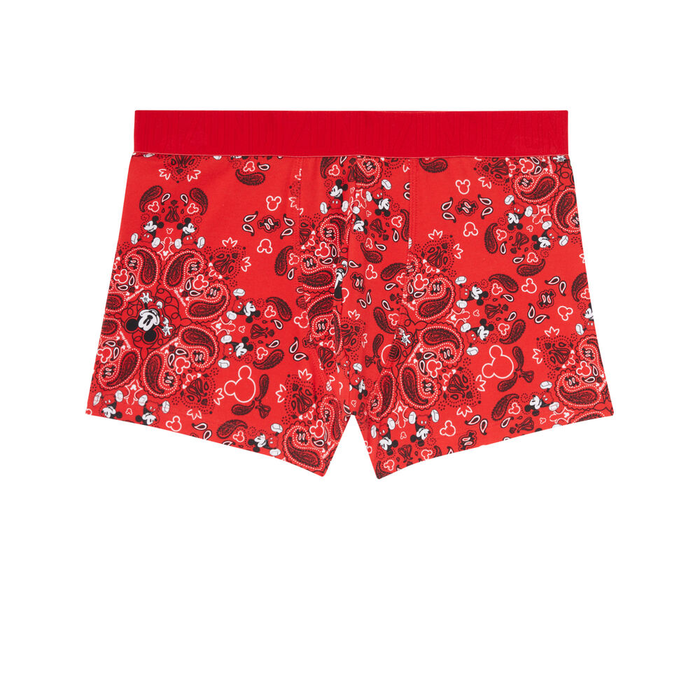 Boxer à motifs mickey - rouge rouge.