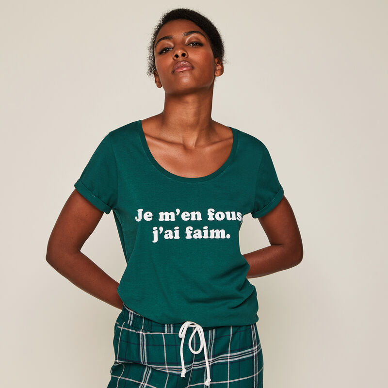Top en jersey à message famoniz Top en jersey à message famoniz;