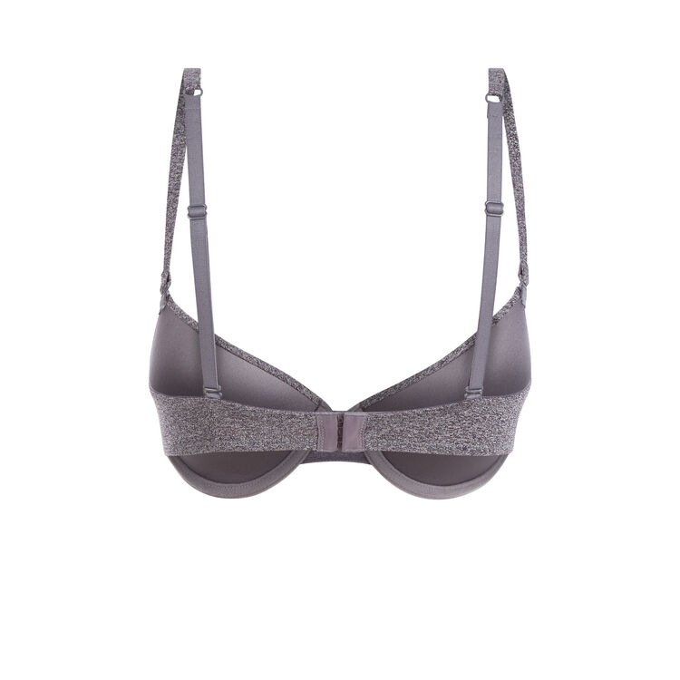 Soutien-gorge ampliforme gris chine micro gris.