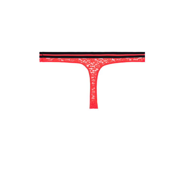 String corail fluo secretiz leopiz rose.