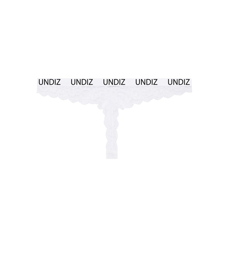 String dentelle secretiz blanc.